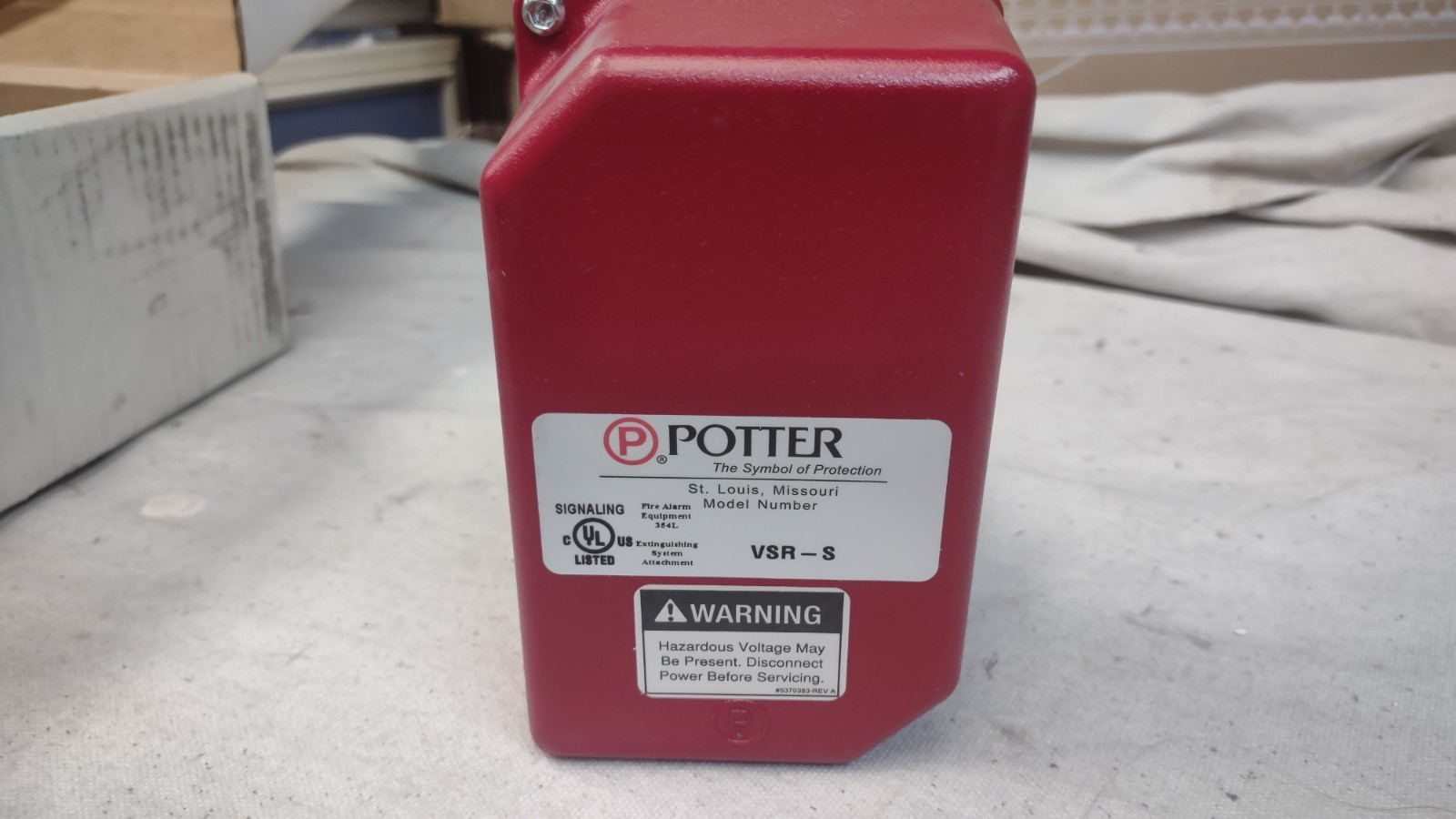 Potter VS-R 1" Waterflow Indicator For Fire Sprinkler System New Open Box