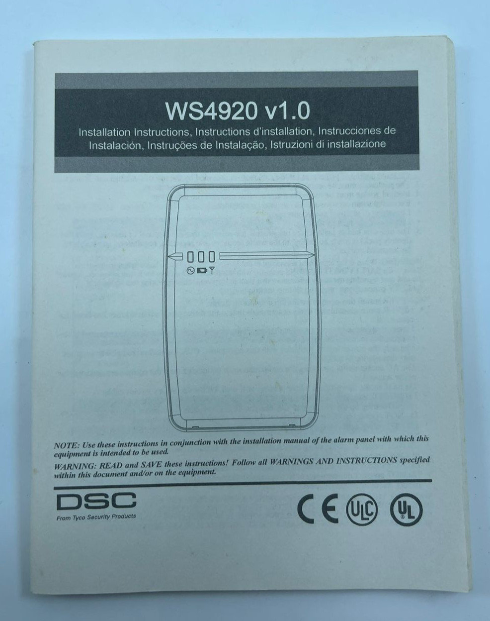DSC WS4920 WIRELESS REPEATER