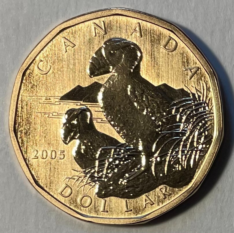 Canada 1 Dollar 2005 - Tufted Puffins (Fratercula cirrhata)