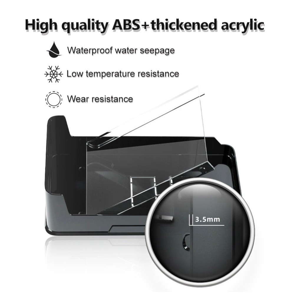 For Access Control Keypad Rainproof Cover Waterproof Sunshade Black ABS