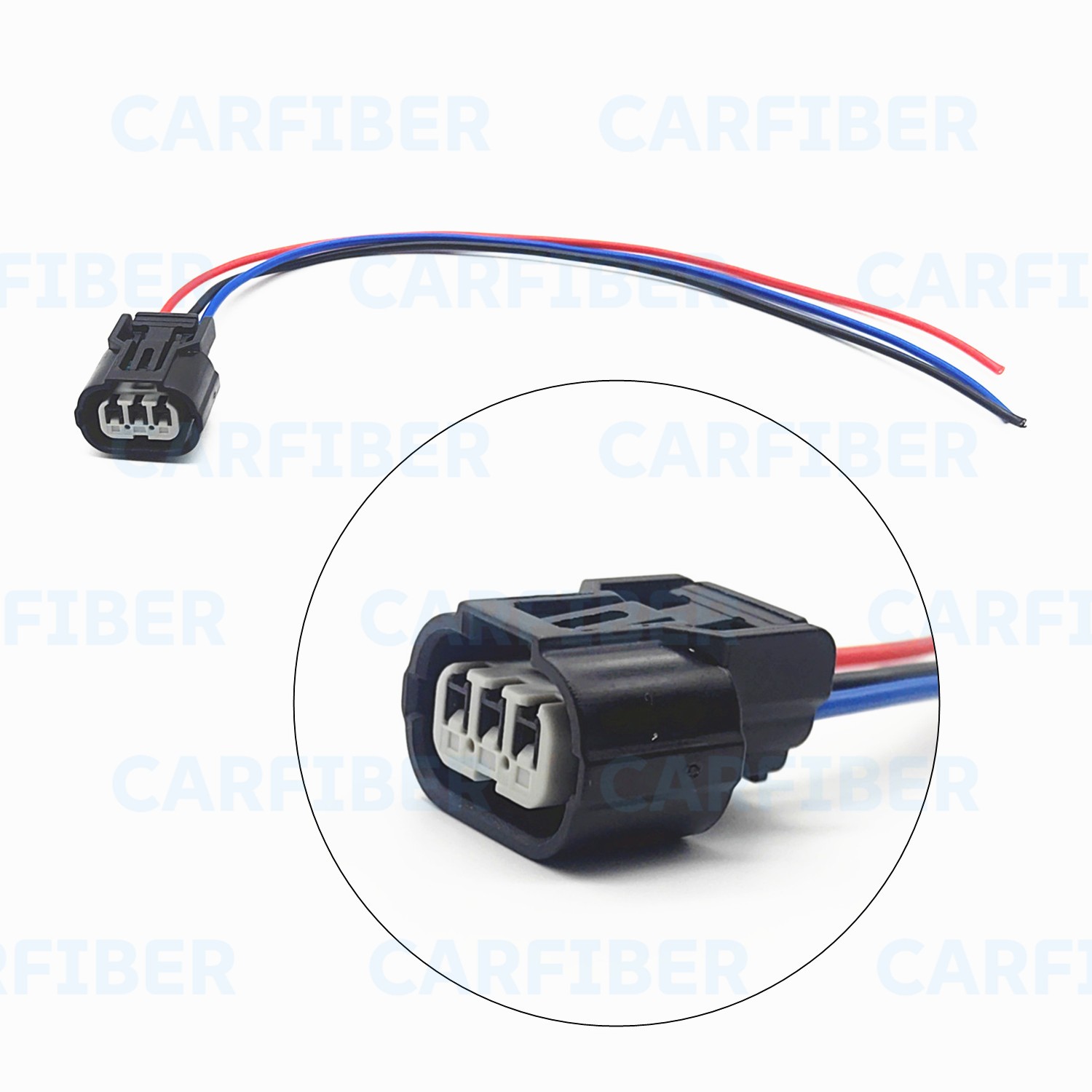3-Way Front Turn Signal Light Pigtail Connector Fits Honda Civic 2012-2015