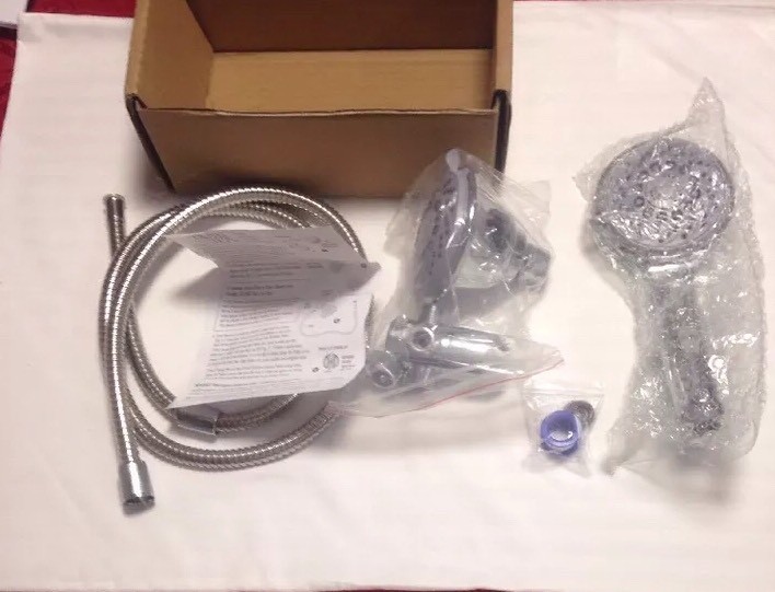 Hotel Spa Multiple Setting Ultra Luxury Spiral Three-Way Showerhead Handheld