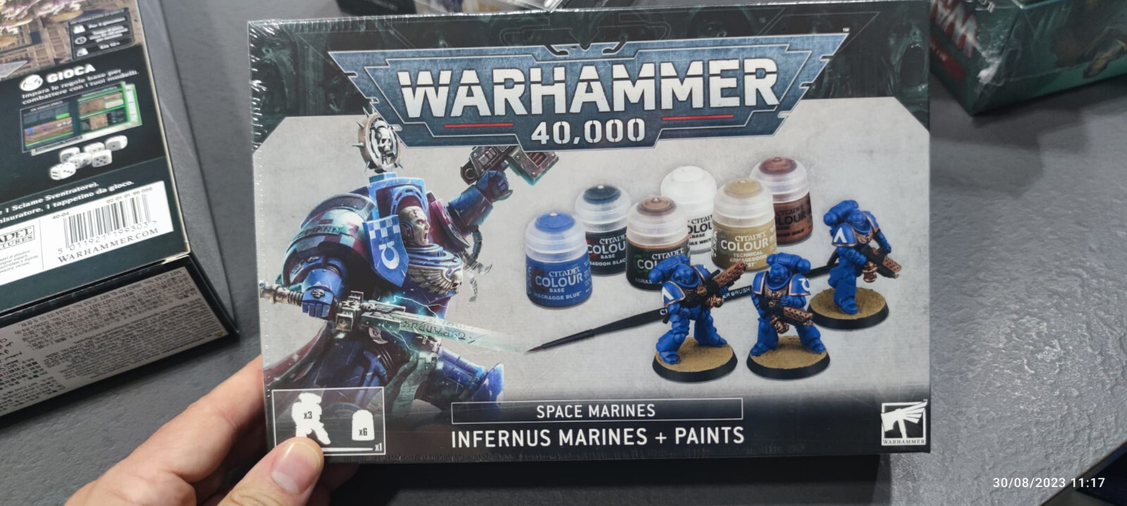 Warhammer 40,000 New Paint Set Space Marine Infernus
