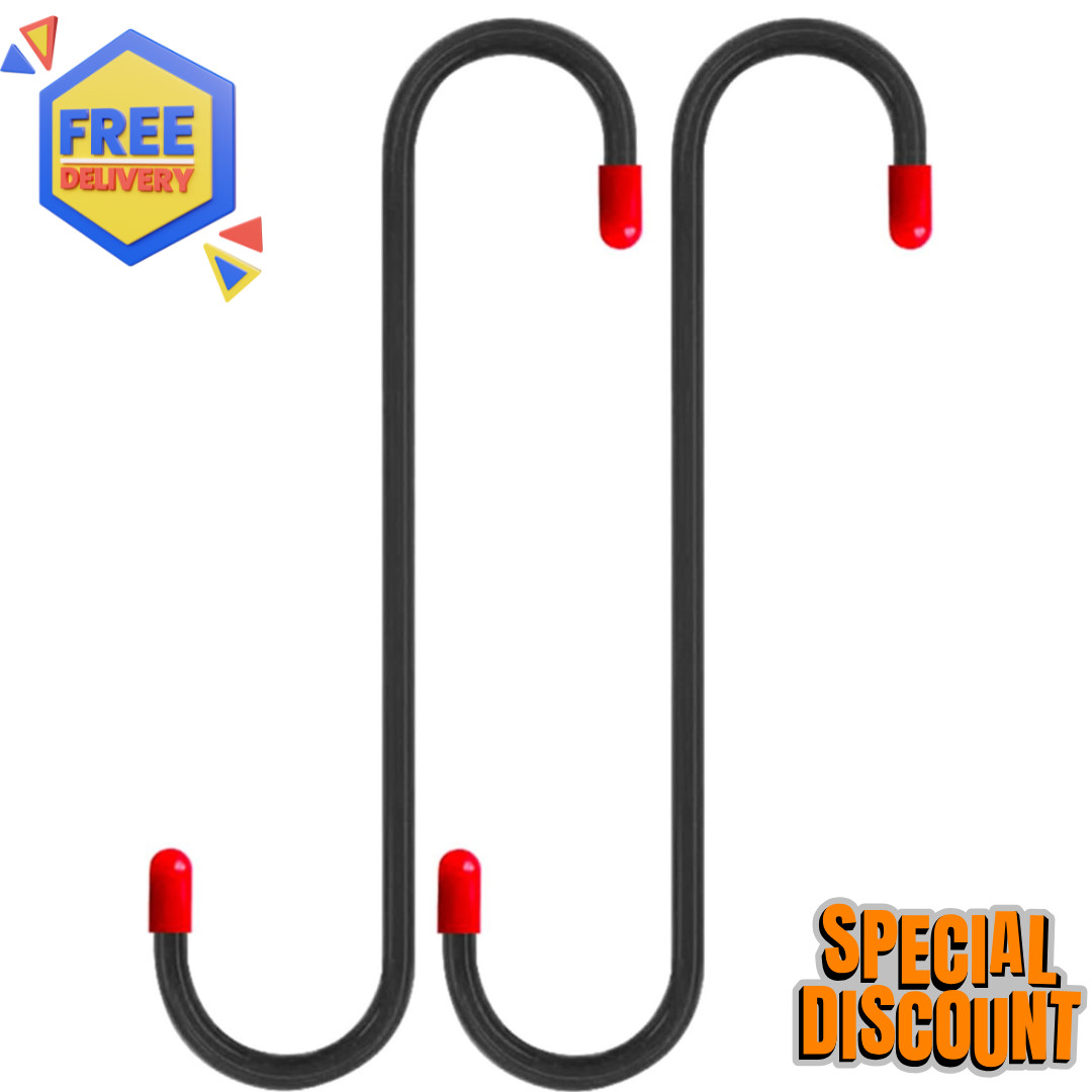 2 PCS Brake Caliper Hanger Hooks with Red Rubber Tips,Auto Brake Caliper Compres