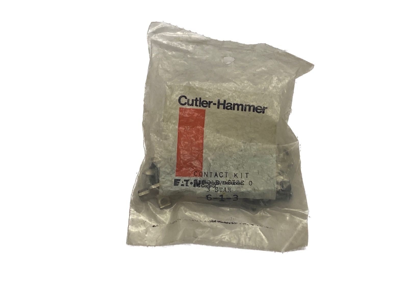 NEW IN BAG Cutler-Hammer Size 0 3 Pole 3 Star Replacement Contact Kit 6-1-3