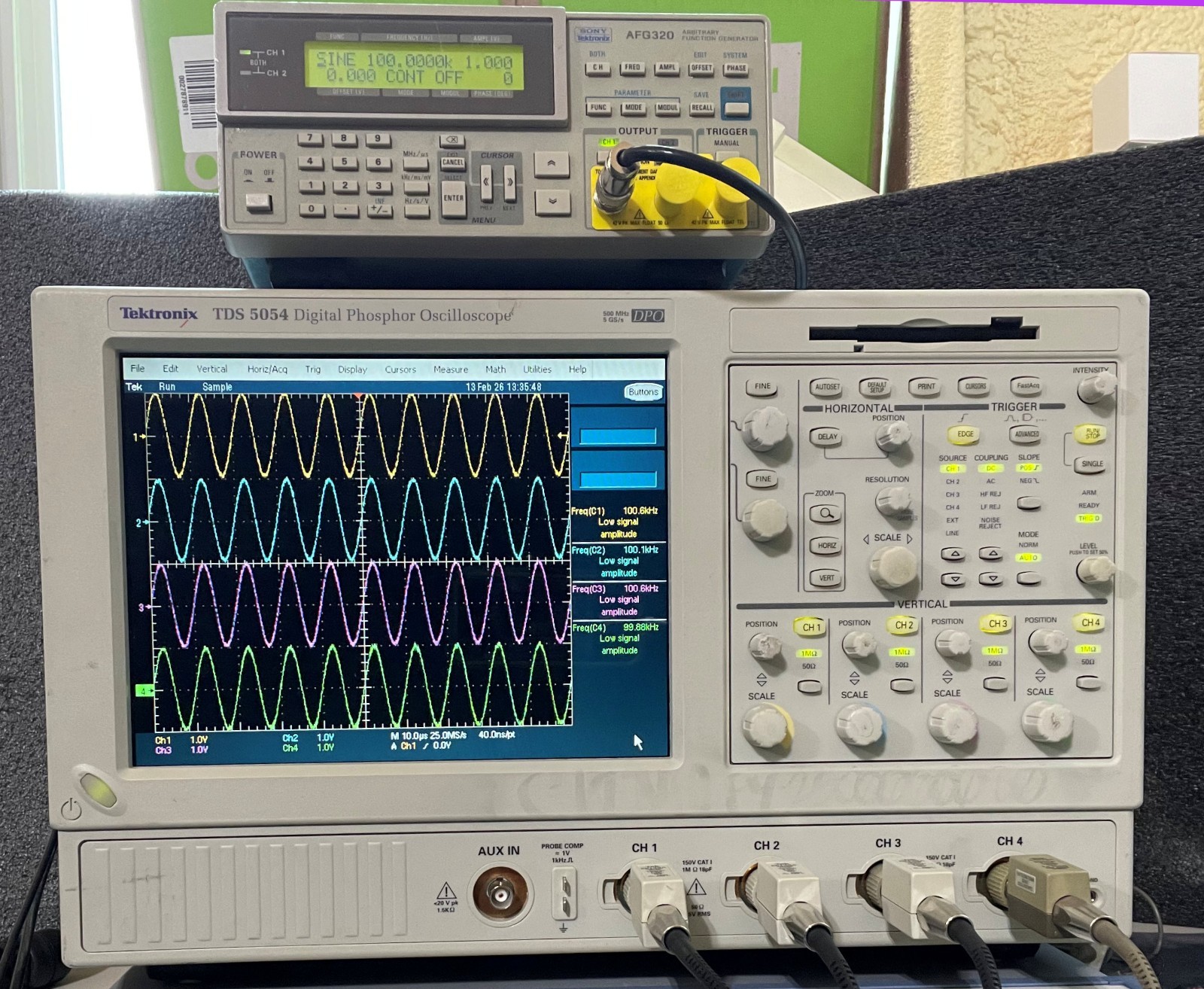 TEKTRONIX TDS5054 DPO Oscilloscope 4CH 500MHz 5GS/s 2M SM J2 USB PW3 JT3 J3E