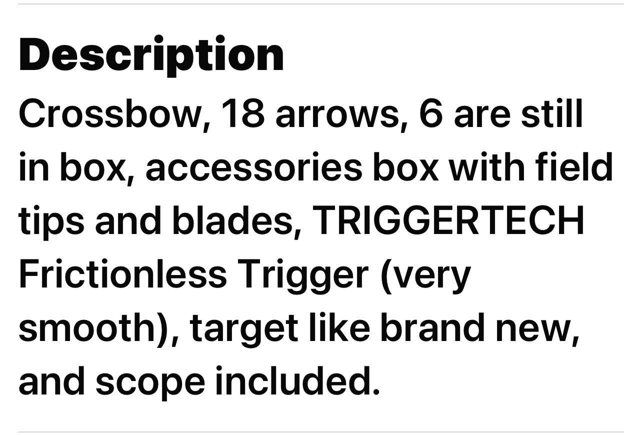 Hunting Cross Bow
