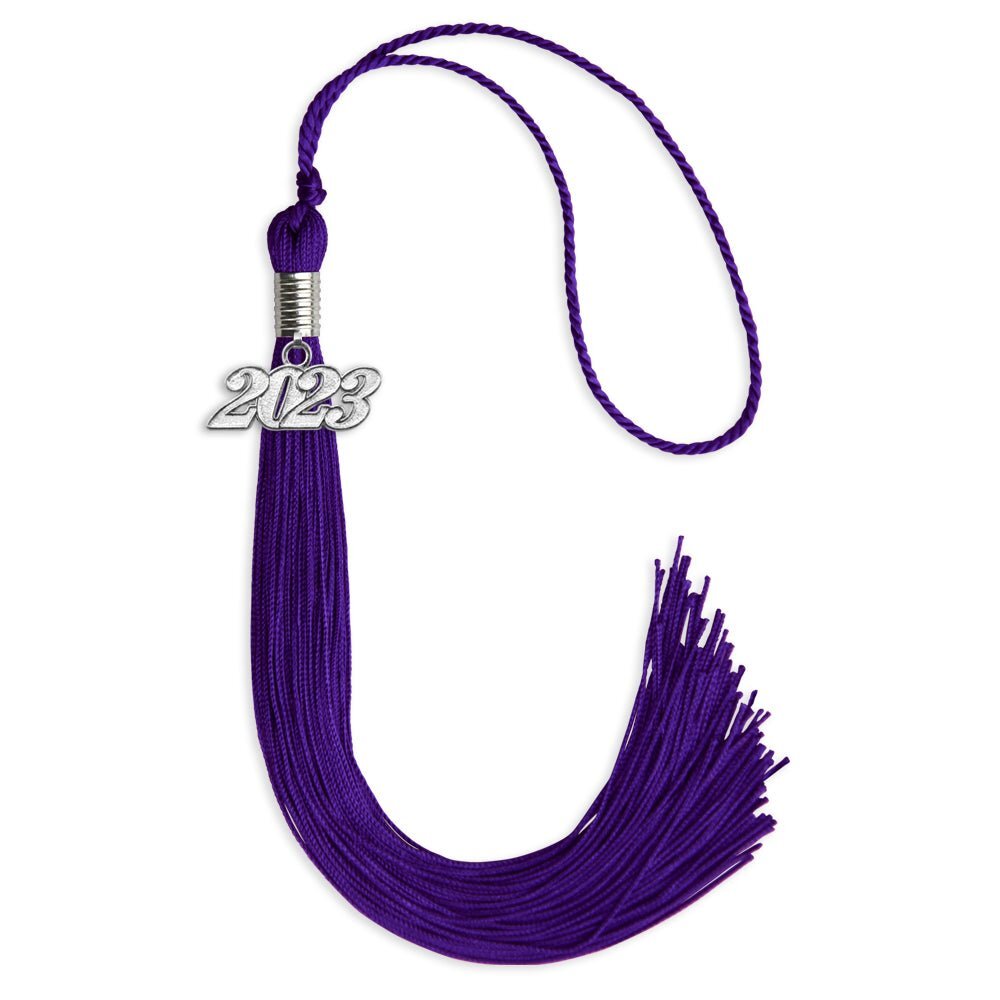 Endea Graduation Purple Tassel With Silver Date Drop