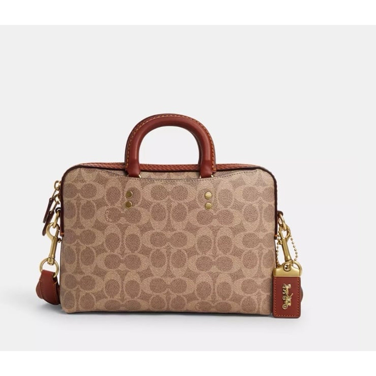 Coach Rogue Slim Brief 25 In Signature Canvas