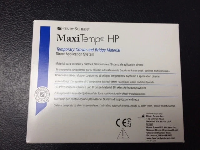 Temporary Crown & Bridge Material Cartridge MaxiTemp A2 50mL + short free tips