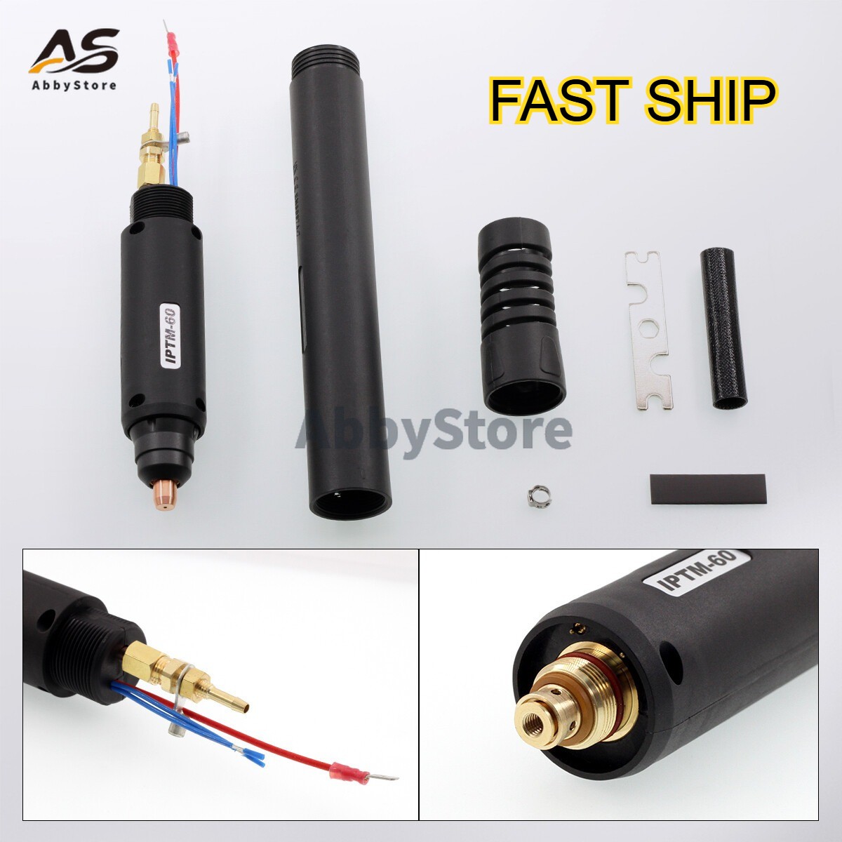 Plasma CNC Torch Non-HF Pilot Arc Straight Head Body for PT-60 IPT-60 IPTM-60