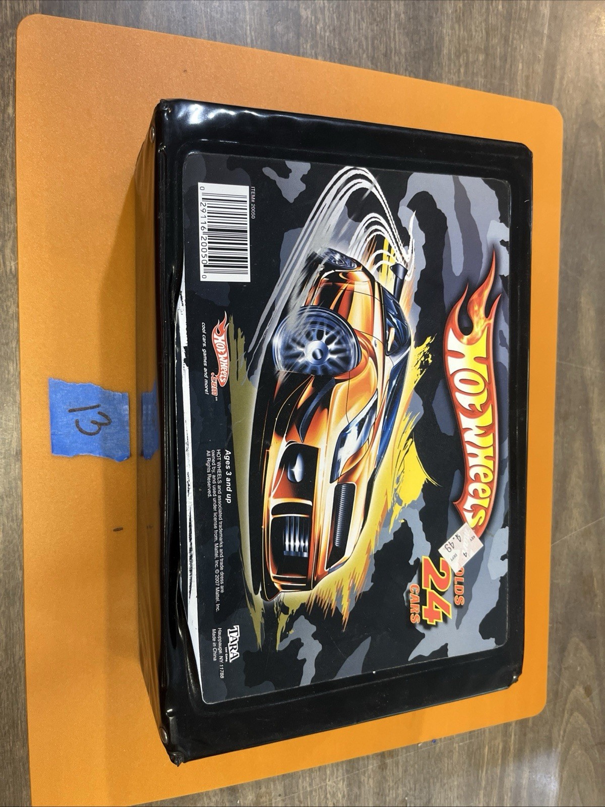 VINTAGE HOT WHEELS 24 CAR CARRYING CASE BLACK