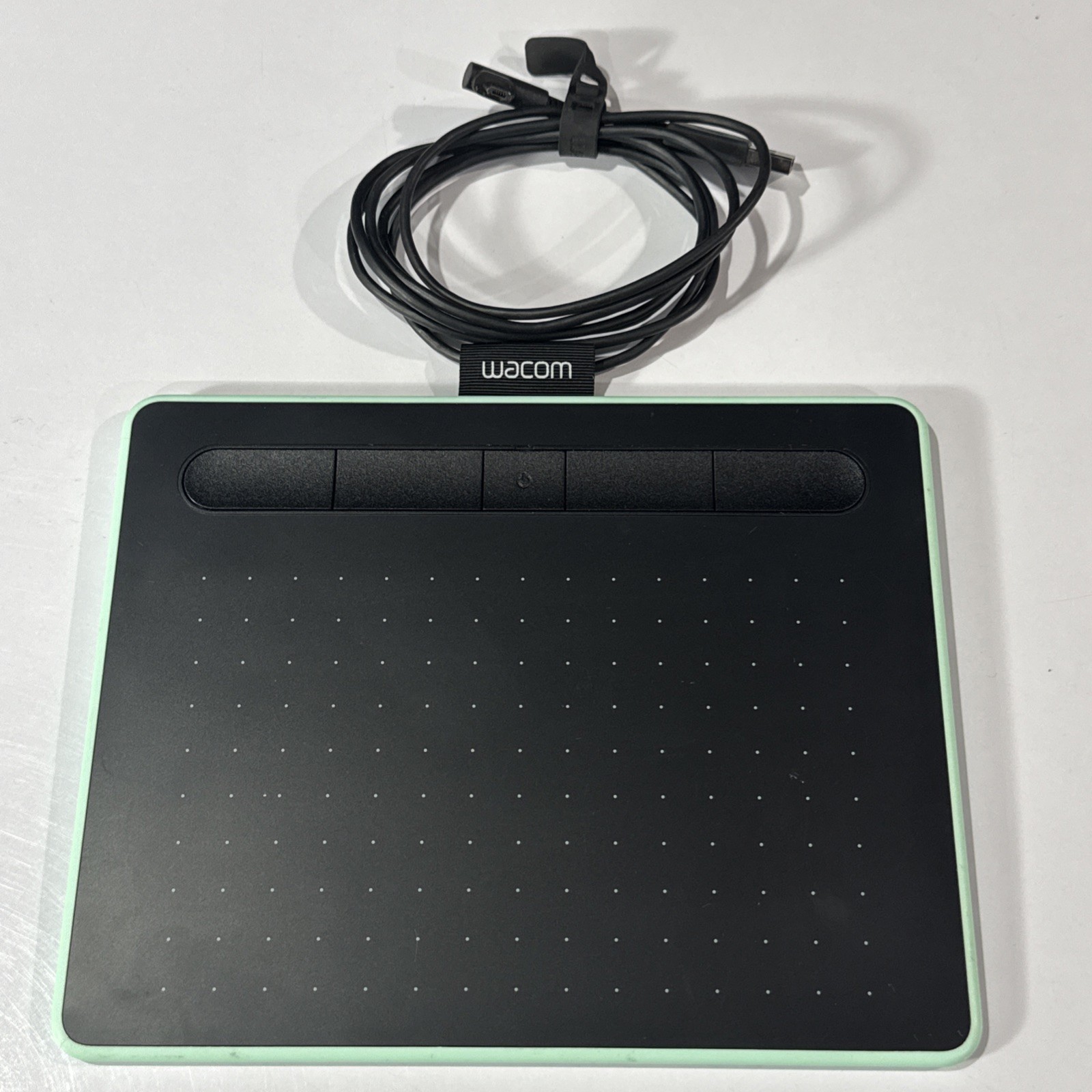 Wacom Intuos Small CTL-4100WL Pistachio Bluetooth Drawing Tablet Cord No Pen