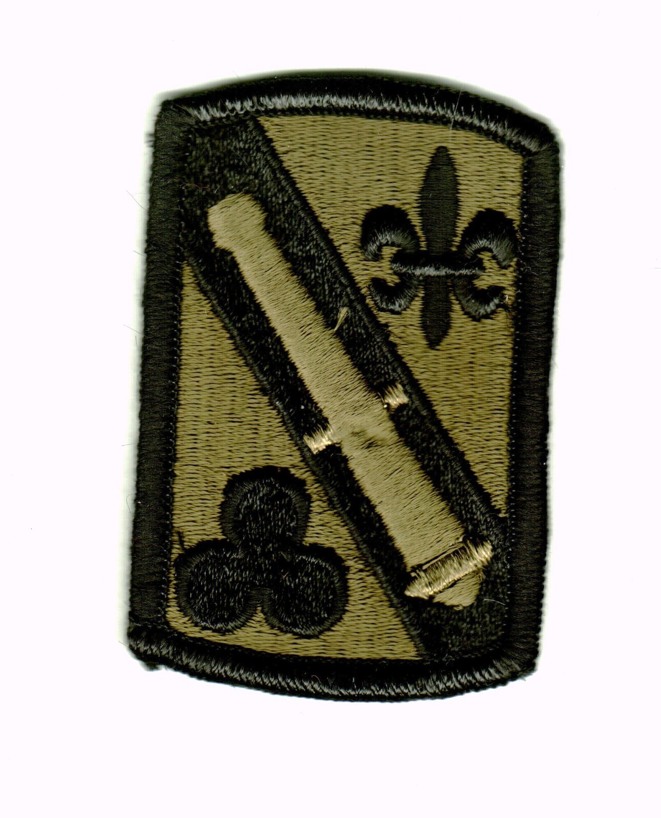 42nd ARTILLERY BRIGADE  PATCH SUBDUED COLOR (BLACK ON OLIVE) NOS