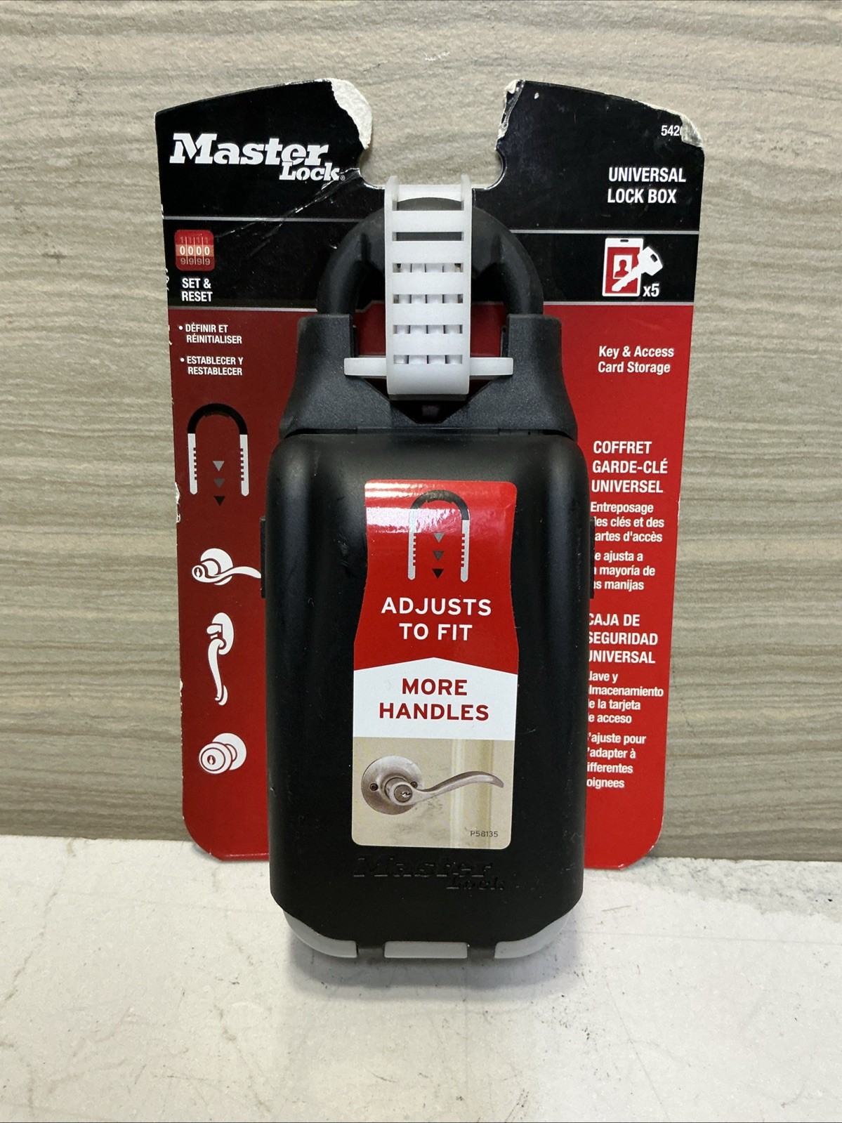 Master Lock Universal Lock Box: Spare Key & Access Card Storage! Model 5420D