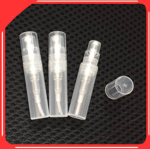 10x 2ml Plastic Travel Bottle Empty Clear Transparent Perfume New
