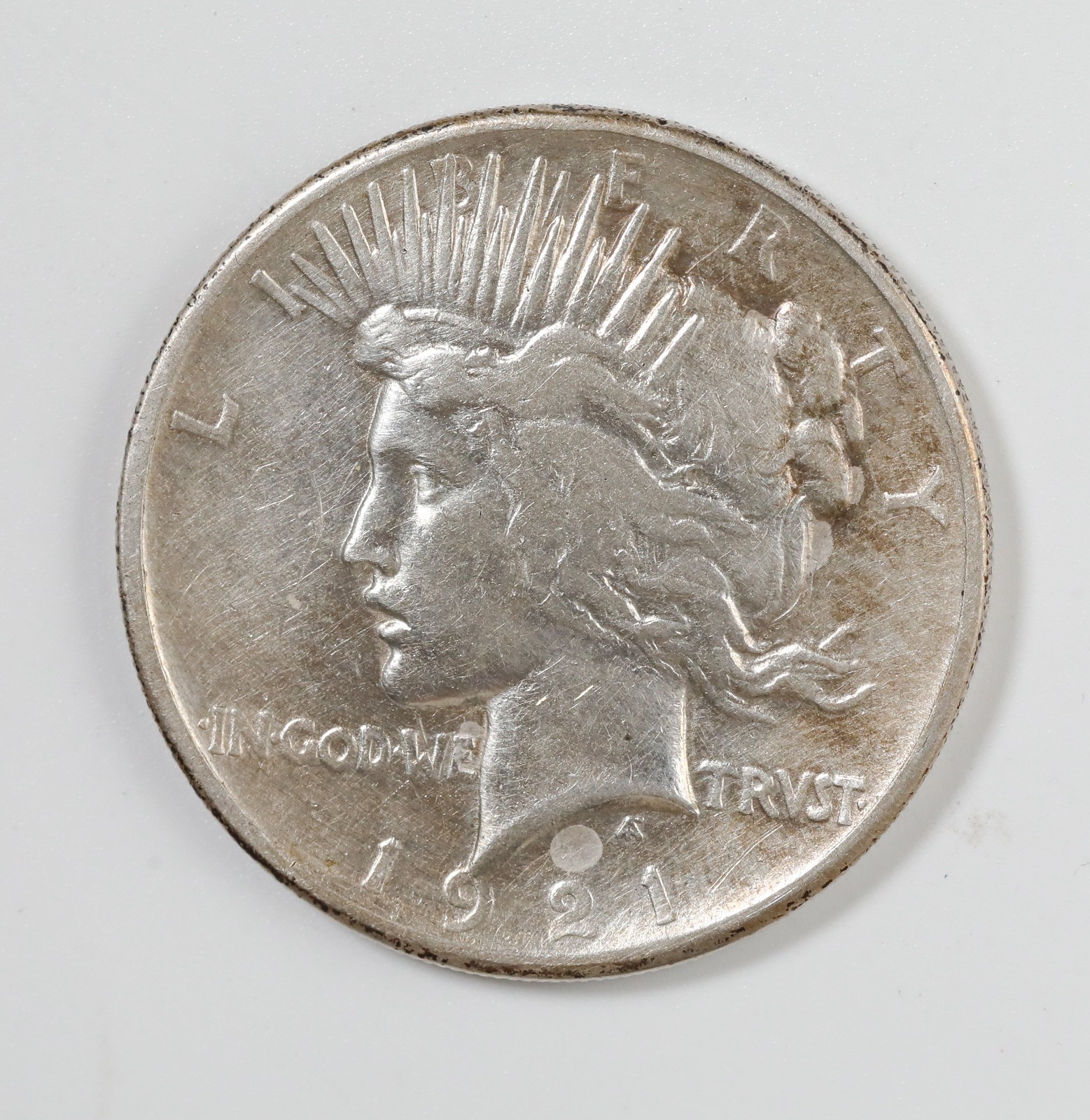 1921 Peace Dollar 90% Silver $1 High Relief U.S Coin