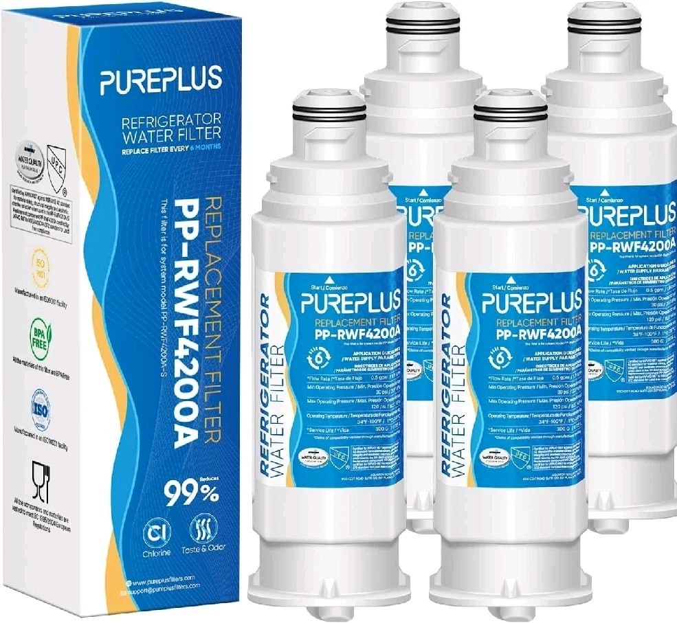 Refrigerator Filter For Samsung DA97- 08006C DA97-17376B HAF-QIN - 4 PACK