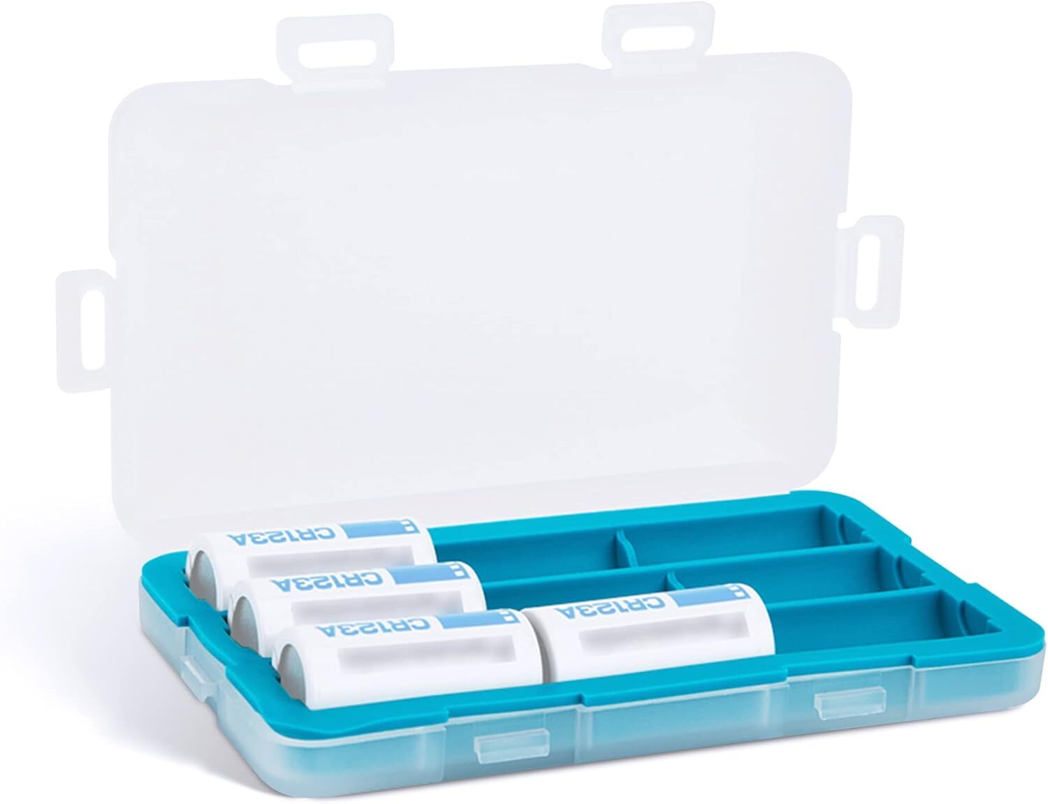 JJC Silicone Interior Battery Case Holder Organizer, PP For CR123