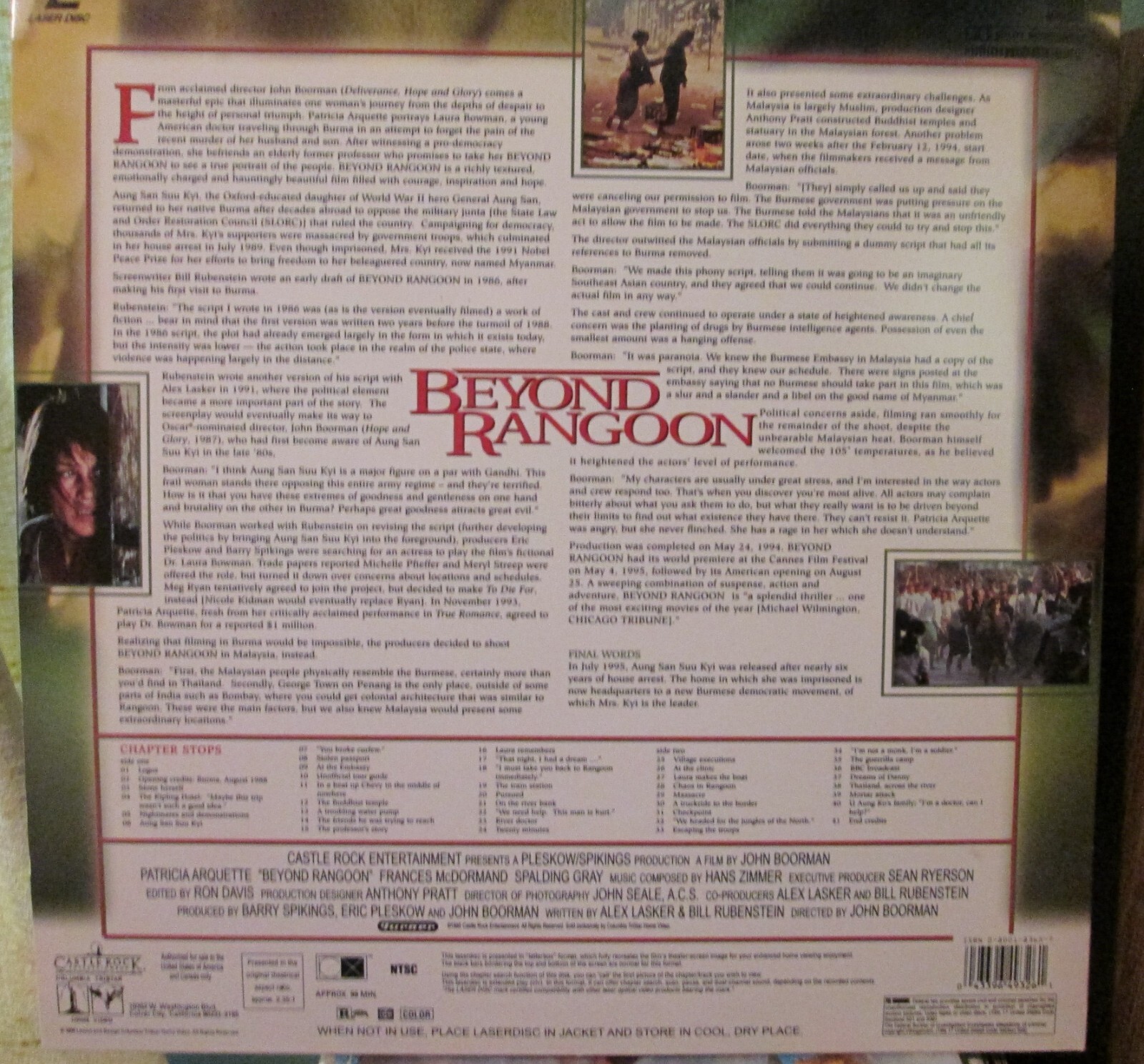 Beyond Rangoon: Wide Screen Extended Play Edition (Laser Disc)