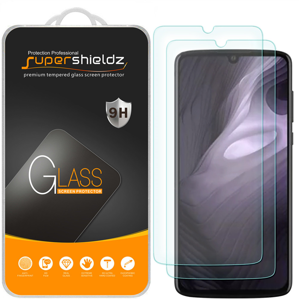 2x Supershieldz Tempered Glass Screen Protector Saver for Motorola Moto Z4 Play