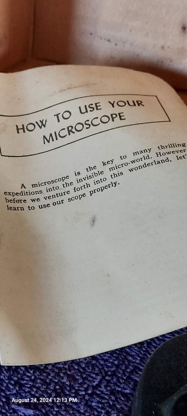 Vintage Par C Model 101 Tiny Microscope