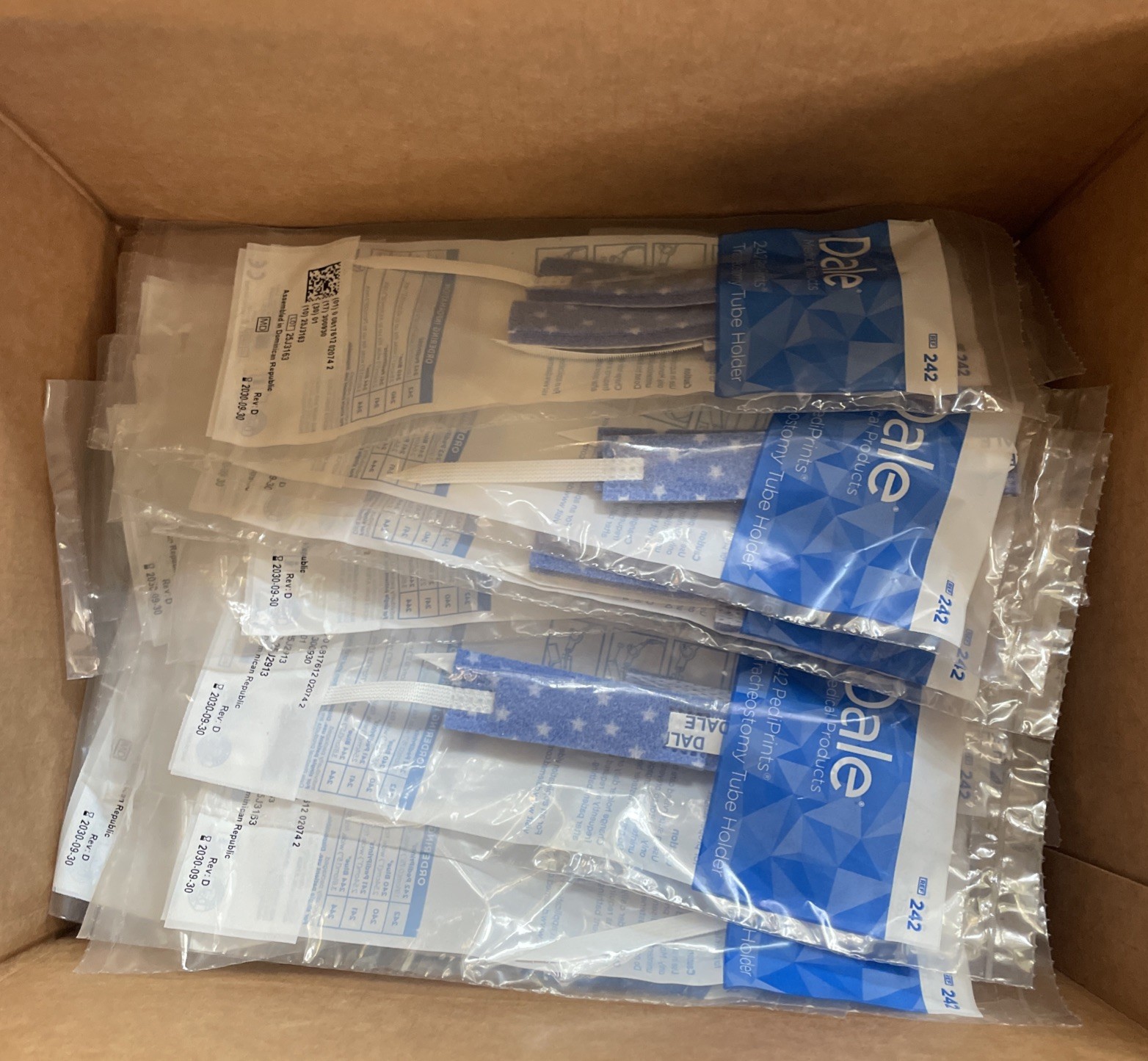 Dale Pedi Prints Tracheostomy Tube Holder #242 Lot Of 27