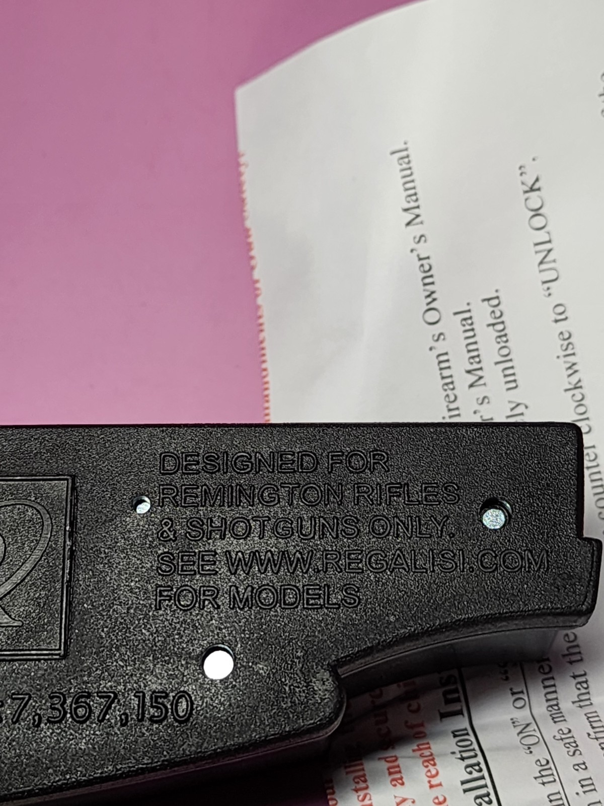 Regal Model RTL06 Trigger Lock New in Pack with Keys