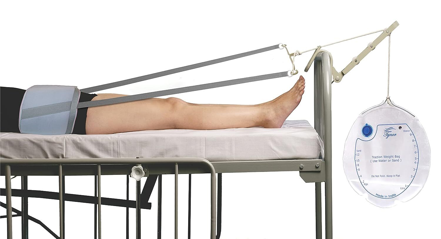 TYNOR Pelvic Traction Kit with Weight Bag Grey Large 1 Set ISO CE, SIZE - LARGE