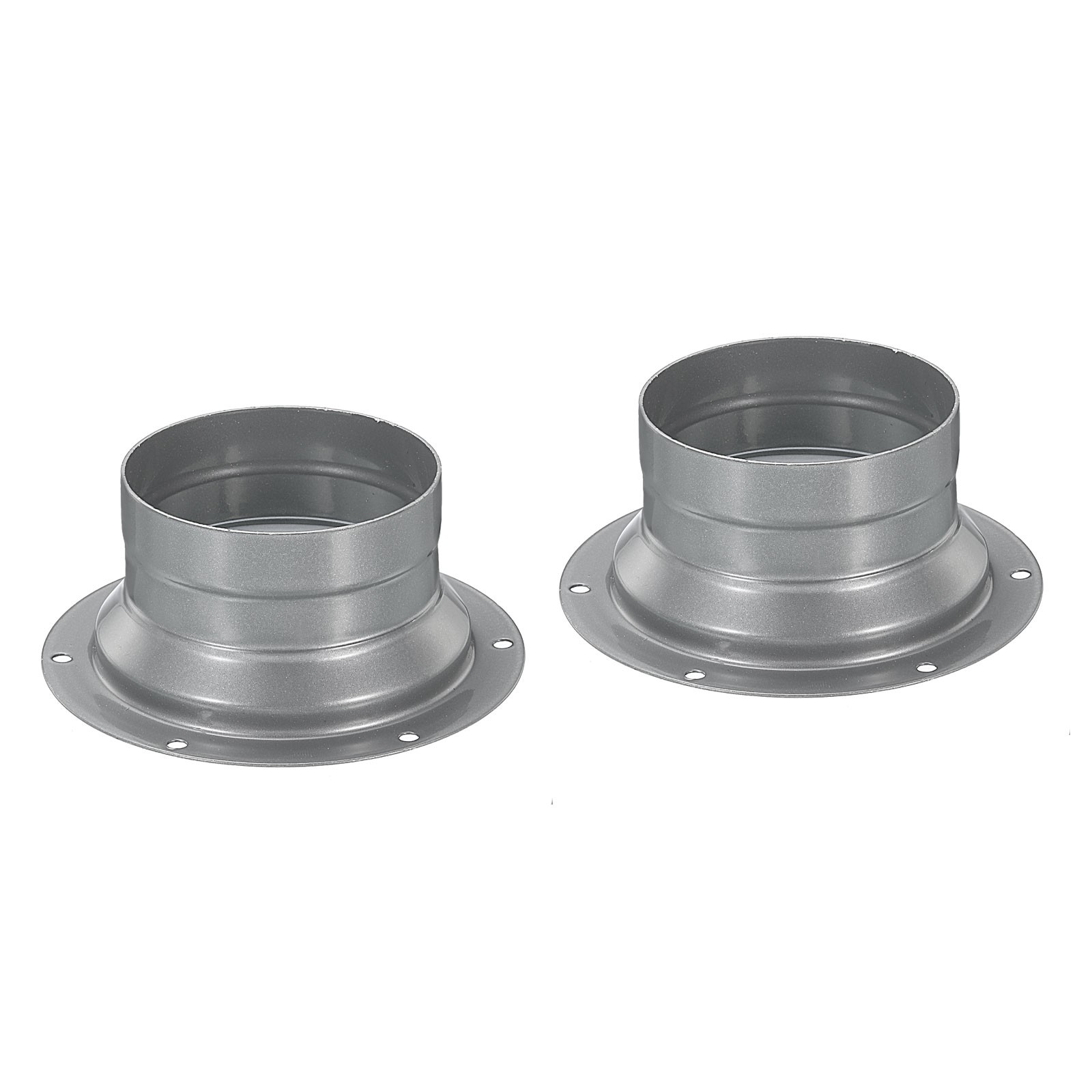2Pcs 3" Duct Connector Flange Straight Pipe Flange Round Ventilation Duct