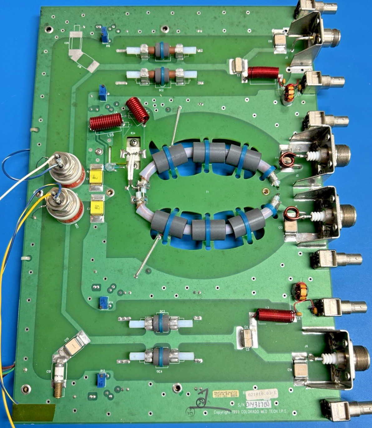 Board with Pair of Kilovac Vacuum Relays...HC-2/S3...Lots of Other RF Components