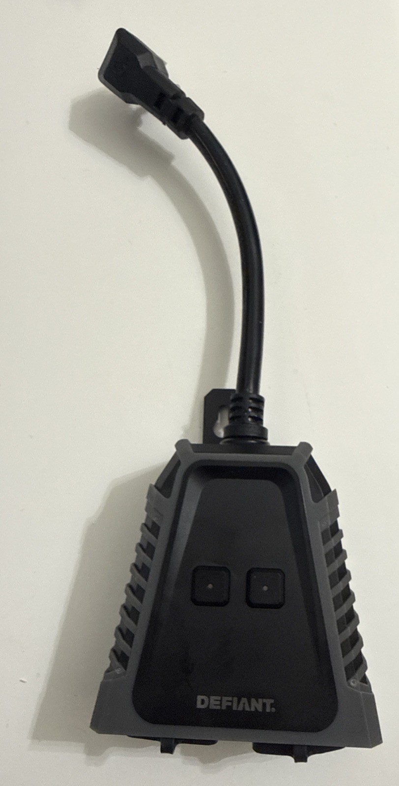 Defiant HPPA52CWB 15A 120V Smart Wi-Fi Bluetooth Outdoor Plug w/2 Outlets Hubspa