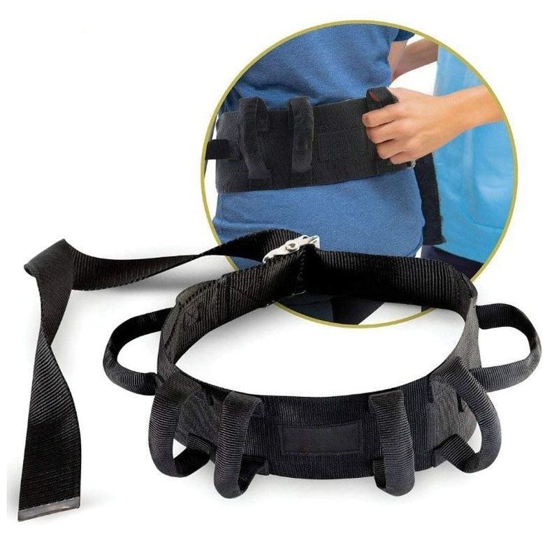 Gait Belt with 6 Handles for Seniors Nursing Staff Transfer Belt for Elderly