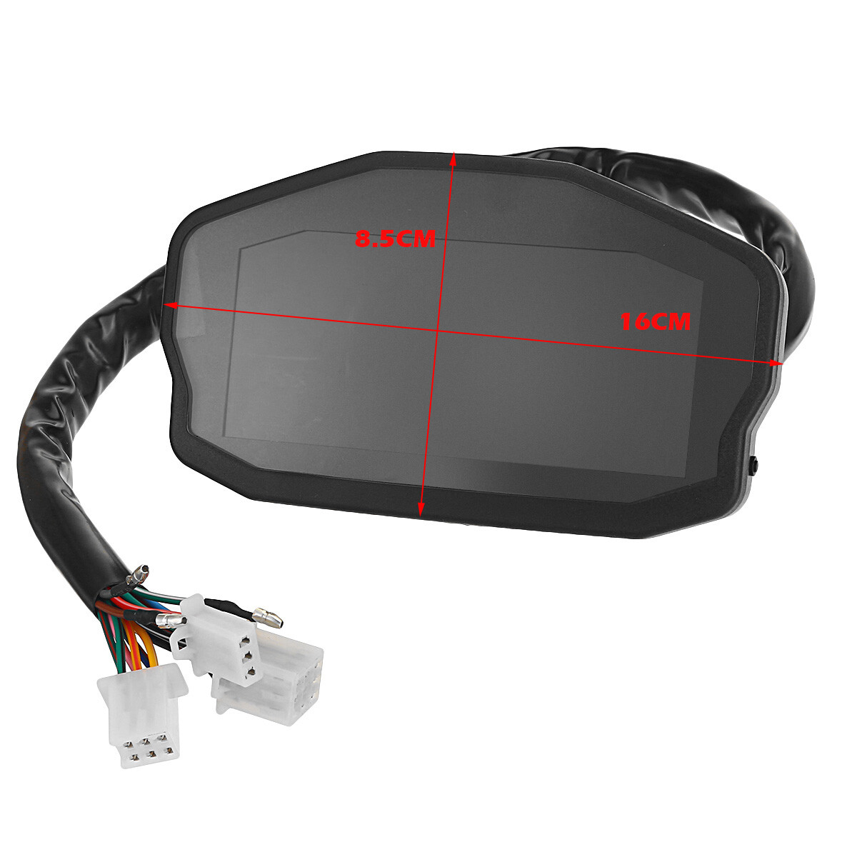 Universal LCD Digital Motorcycles Speedometer Daily Odometer Tachometer