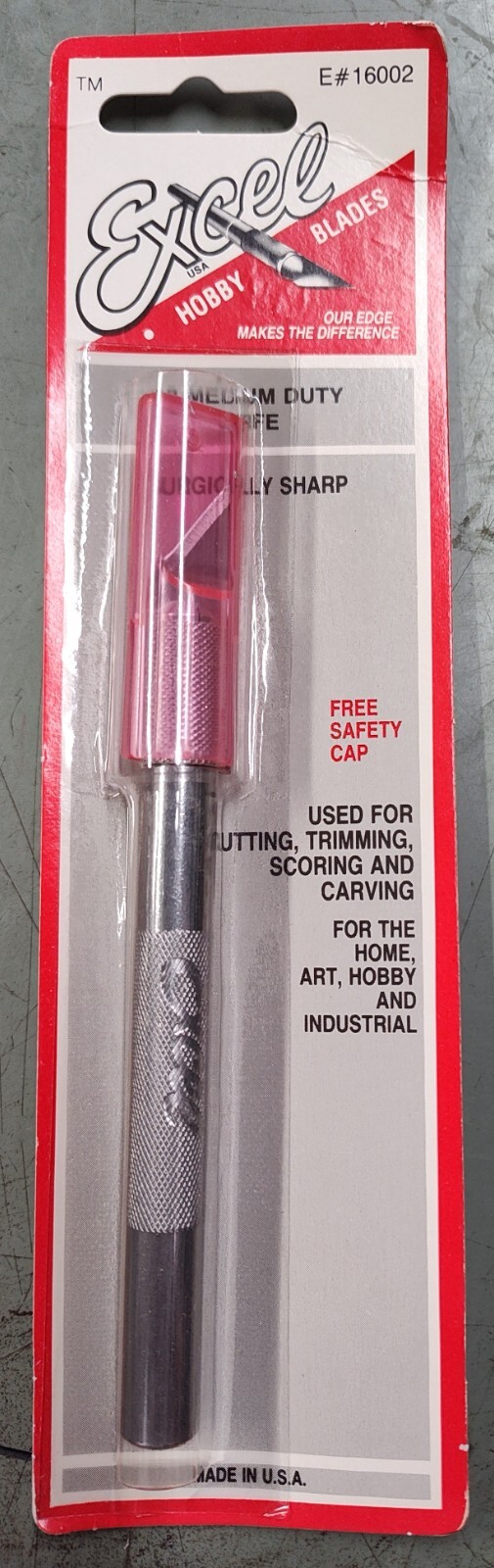 Excel #16002: #2 Medium Duty K2 Aluminum  Knife: NEW  Made in the USA