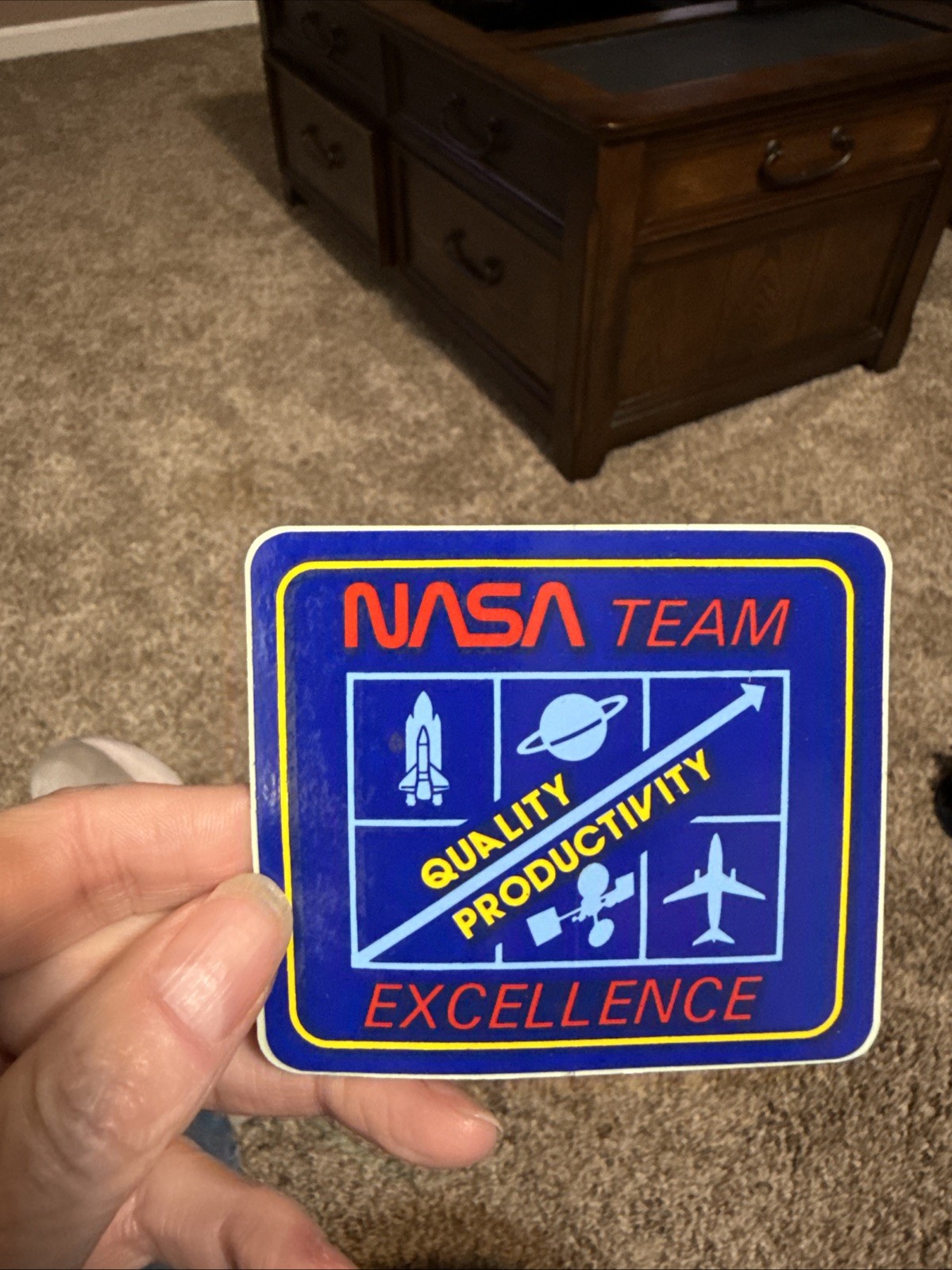 NASA Team Excellence Vinyl Sticker
