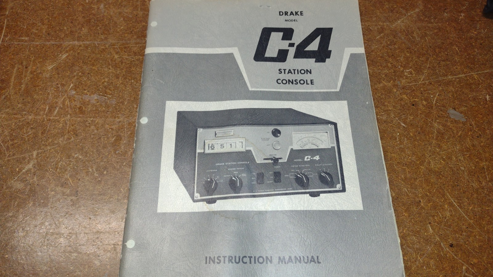 Drake C-4 Station Console Instruction Manual Only Original