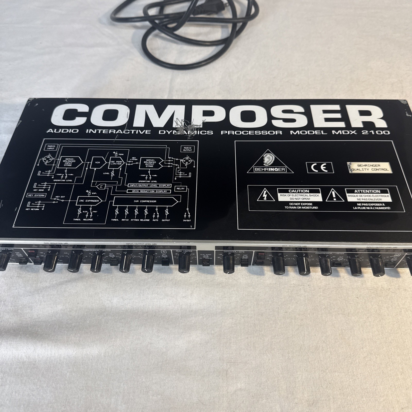 Behringer Composer Audio Interactive Dynamics Processor MDX 2100, Rack Mount