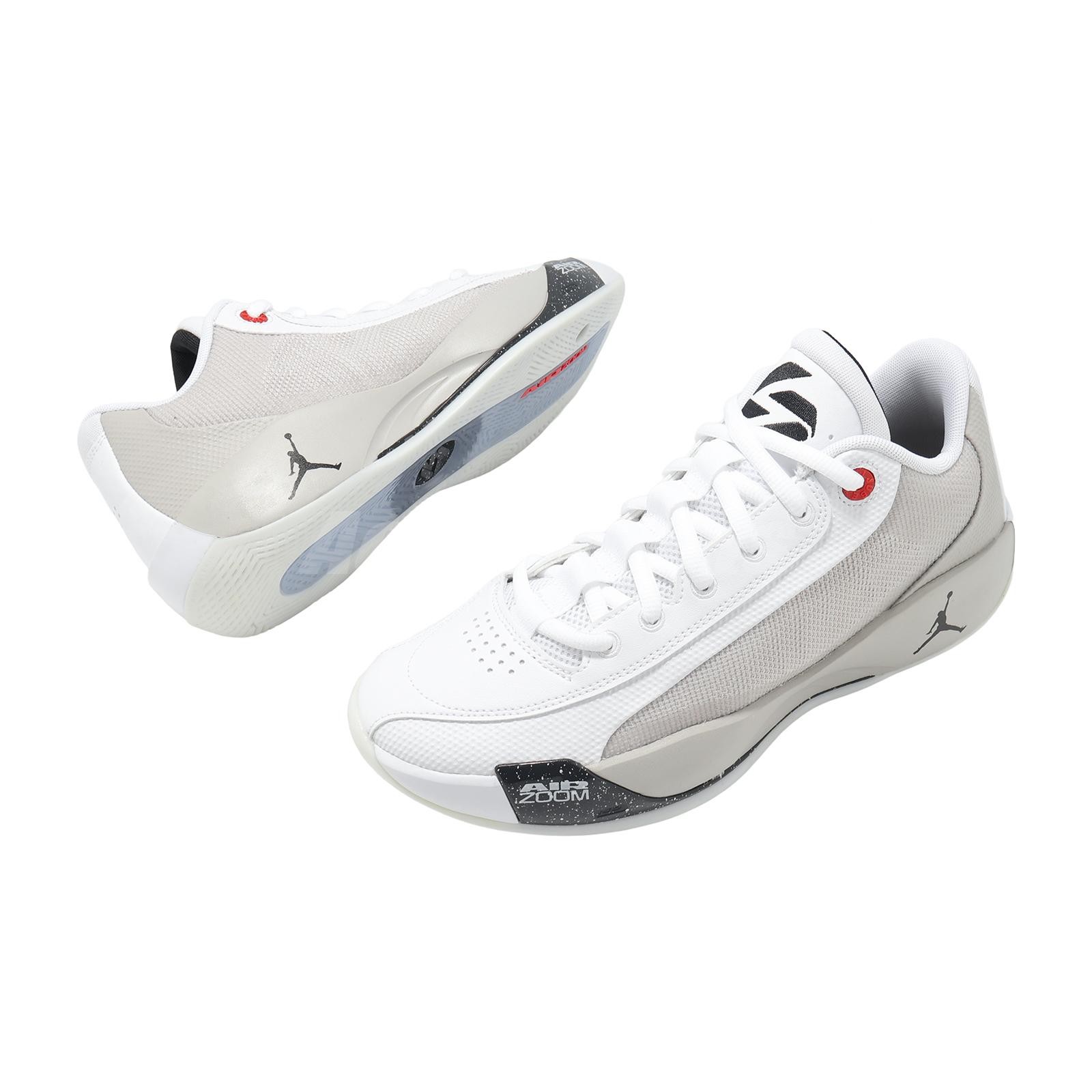 Nike Jordan Luka.77 PF White Tech Grey Flame Red Men Basketball Shoes HF0819-103