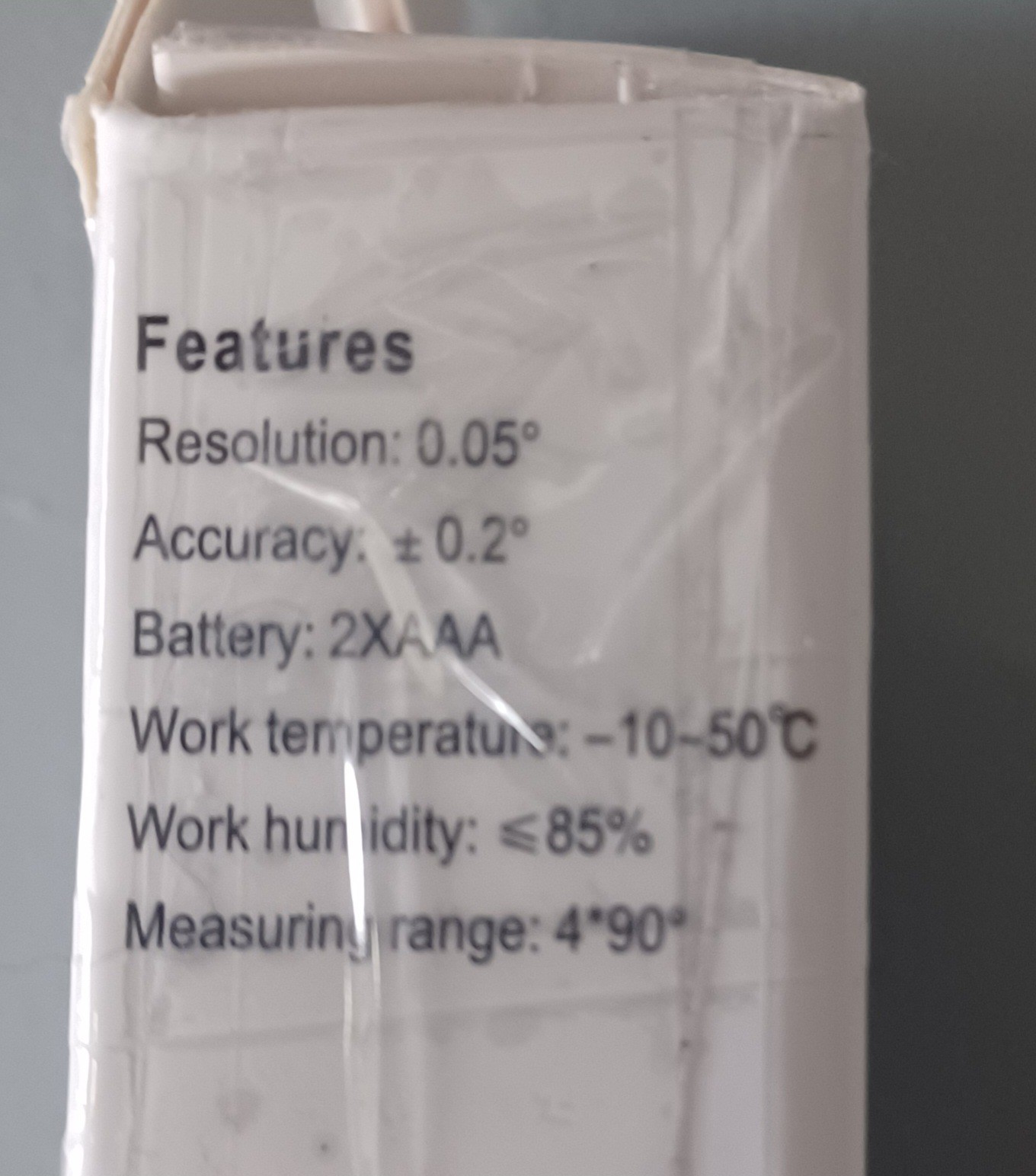 Digital Inclinometer Uses 2AAA Batteries NOT Included