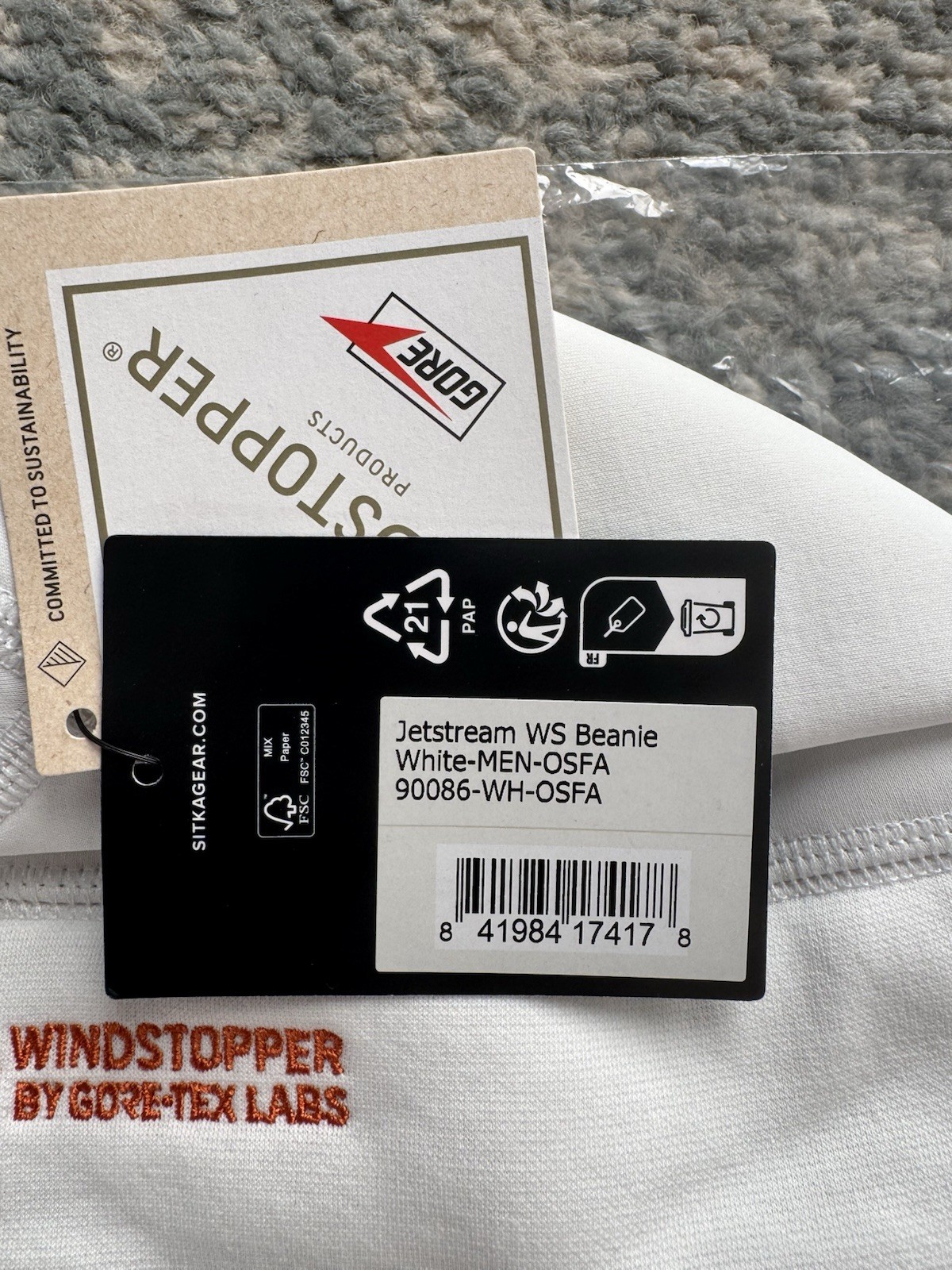 Sitka Gear Jetstream WS White Beanie Lot NWT