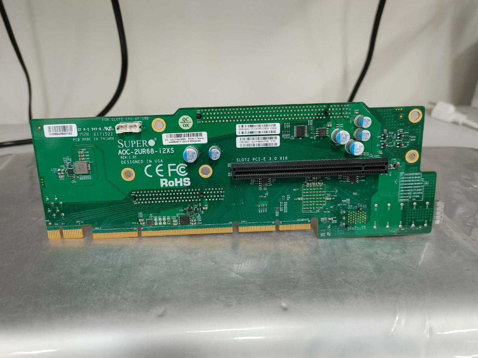 Supermicro AOC-2UR68-i2XS 2U Ultra Riser Card