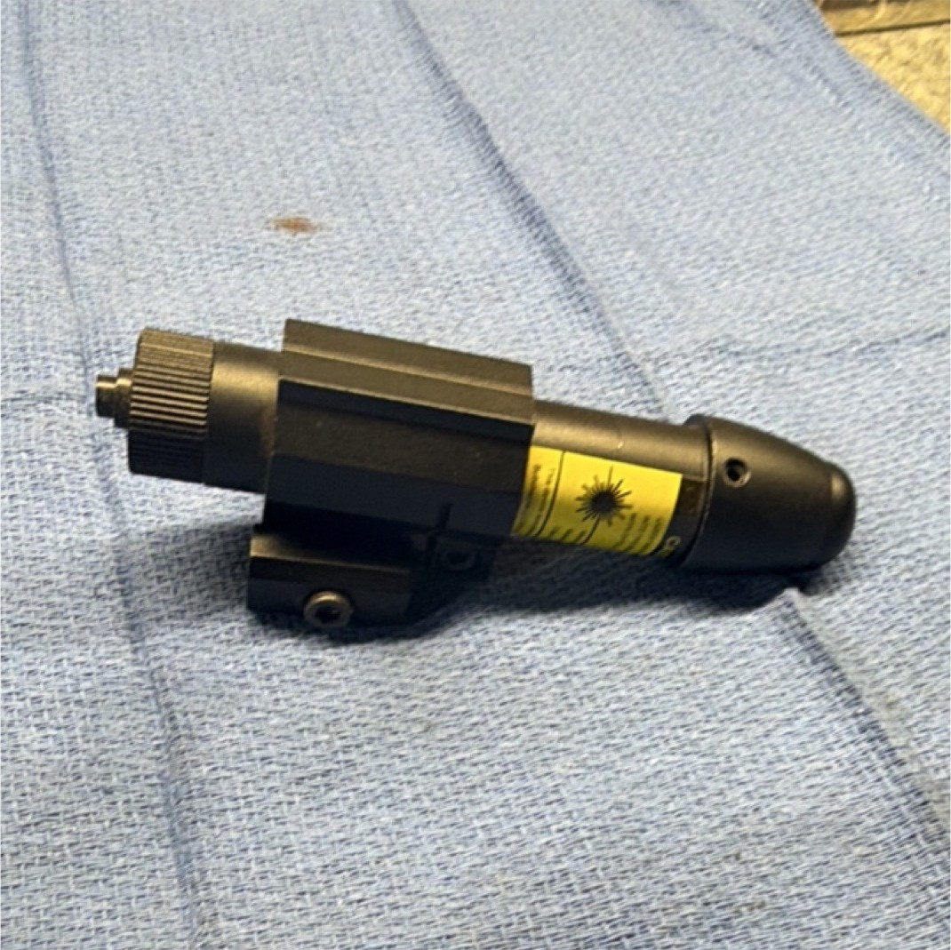 Black Aluminum Red Laser Sight for Rifle Picatinny Rail Mount