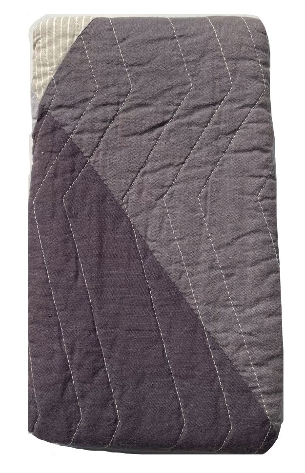 Home Classics Statements Elijah Cotton Quilted Standard Sham Grey Black White