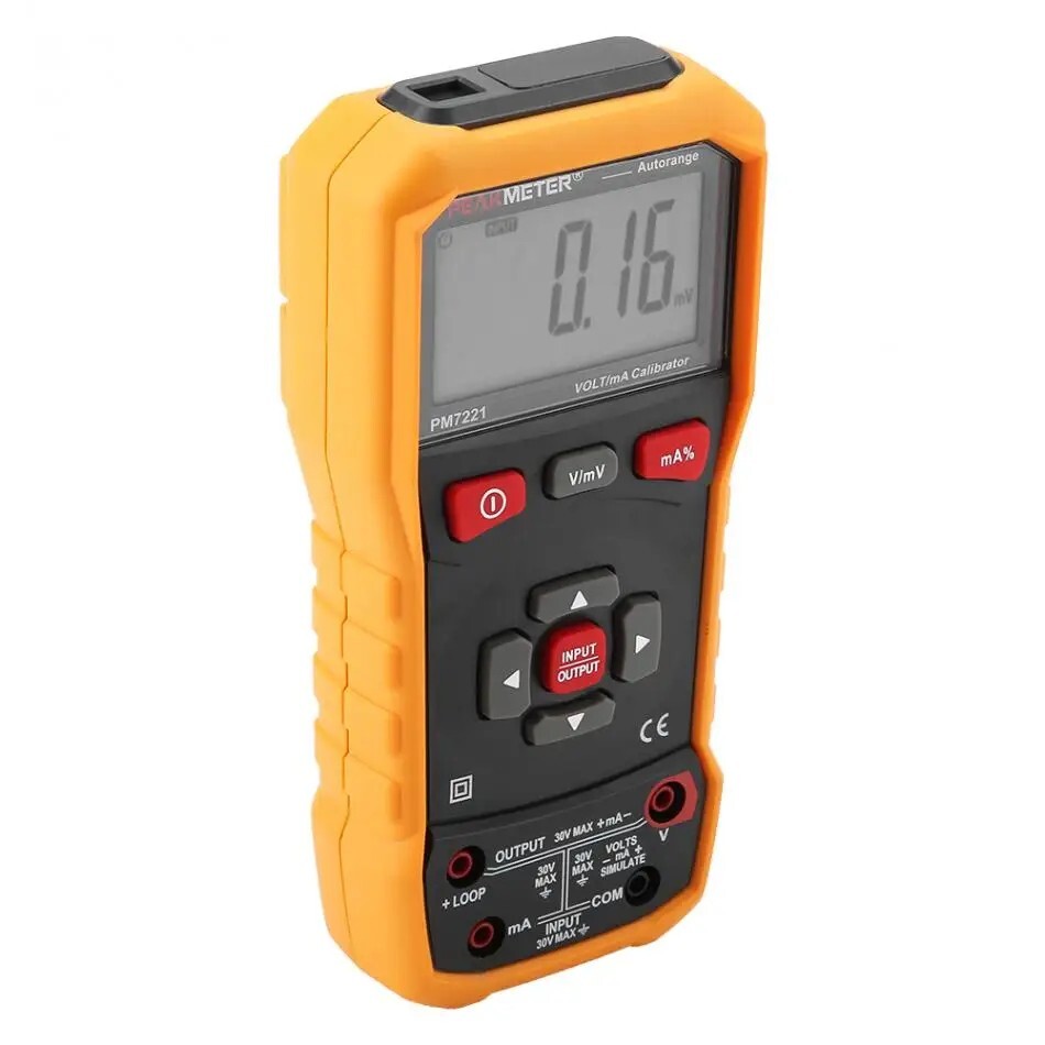PEAKMETER Digital Process Calibrator 24mA Signal Generator Current Voltage Meter