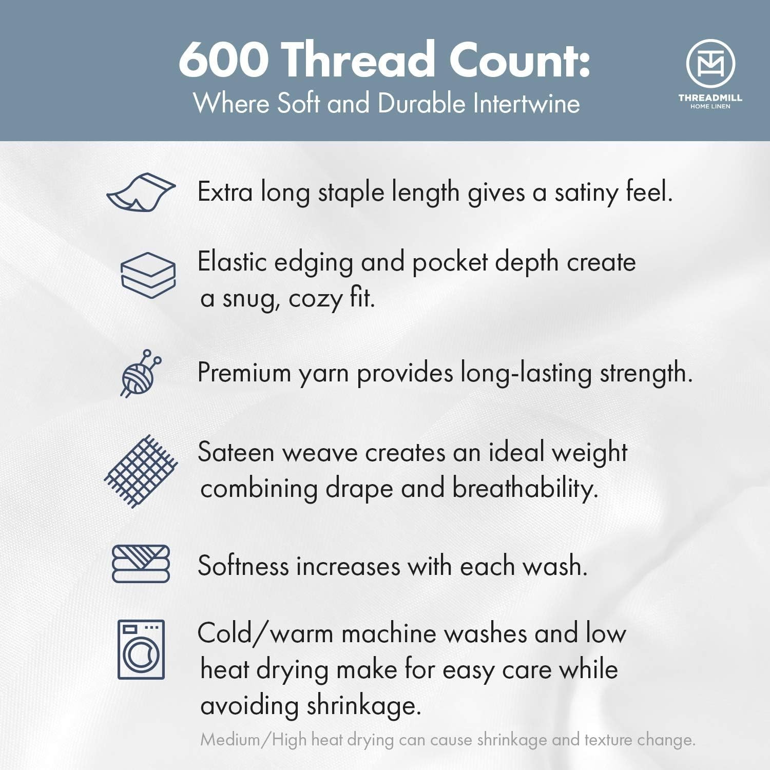 Comfortable Cotton Pillowcases 600 Thread Count Hotel Quality Ivory Covers