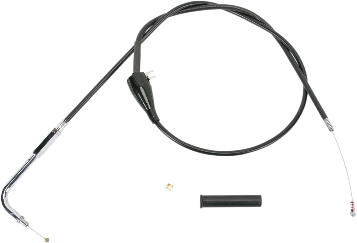 DRAG SPECIALTIES Black Vinyl Idle Cable - 52" 4342852B