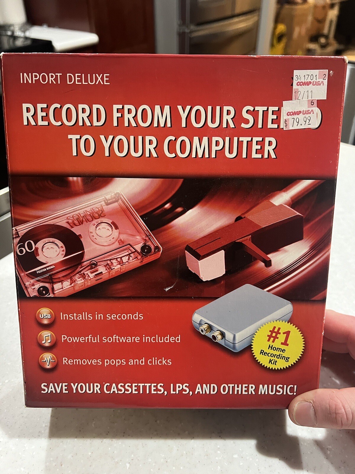 Xitel Inport Deluxe Stereo To PC Recording Kit Cassette LP Other Music Converter