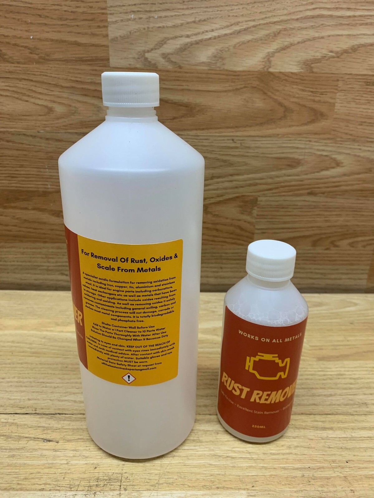 Rust Remover Liquid Dip Solution Use On All Metals Removes Oxides & Scale 250ml