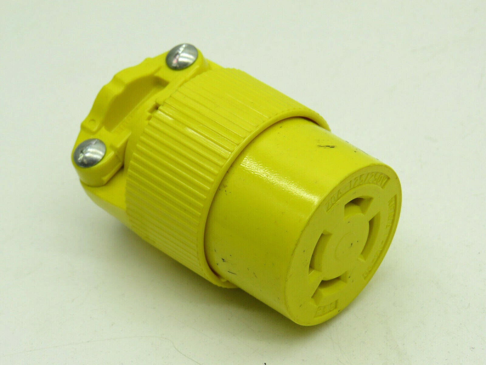Pass & Seymour L1420-C Turn Locking Connector 20A 125/250V NEMA L14-20R Yellow